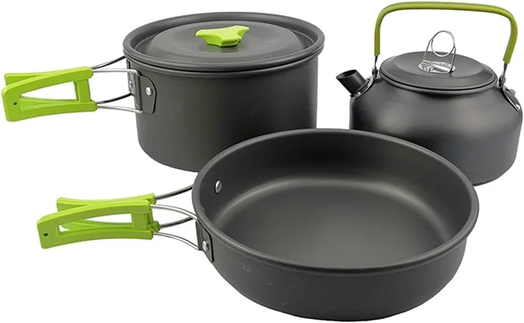 Lightweight Aluminum Camping Cookware Set – Portable Outdoor Gear