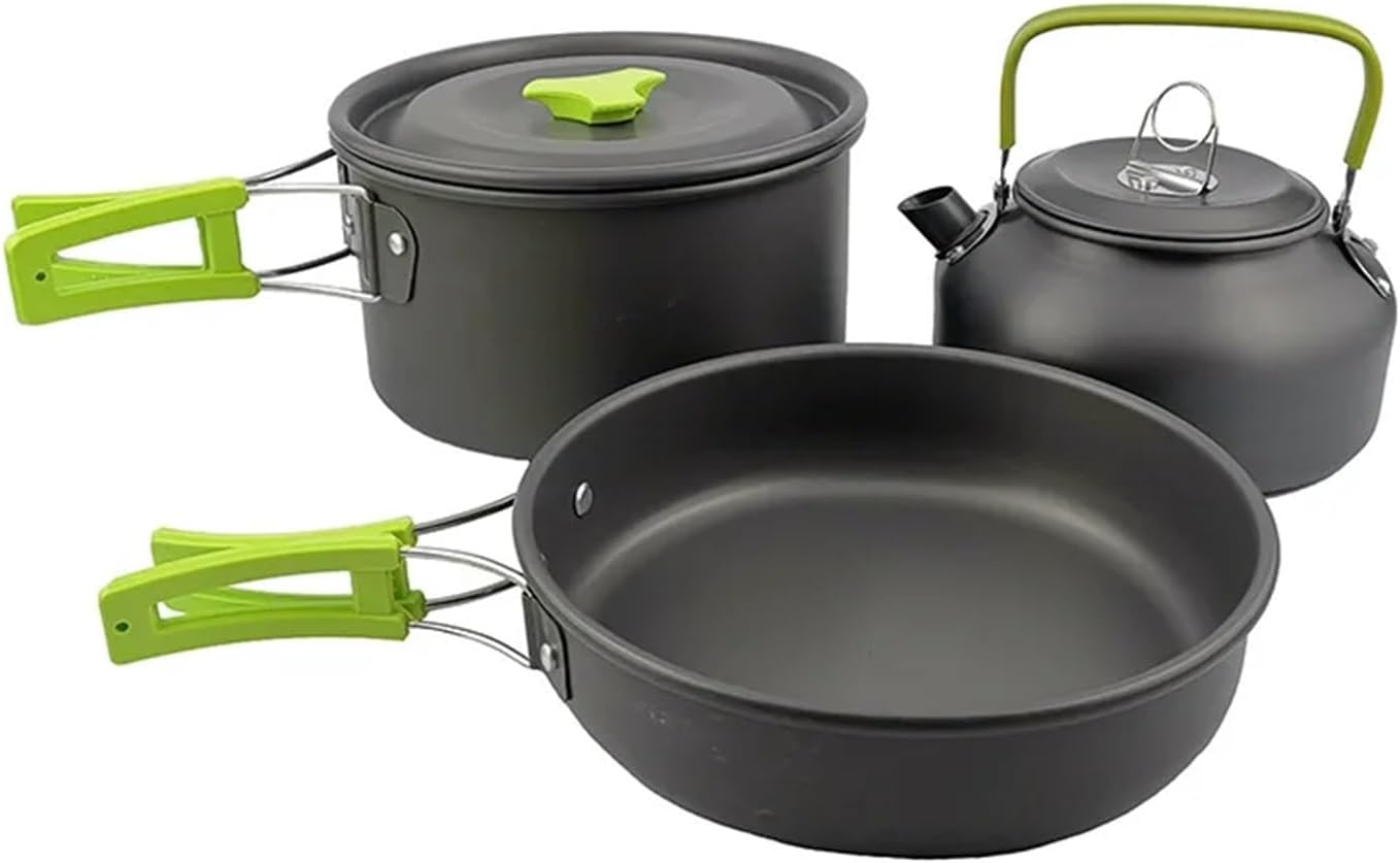 Lightweight Aluminum Camping Cookware Set – Portable Outdoor Gear