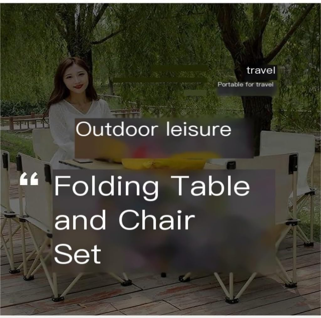 Outdoor Folding Picnic Table Set – Portable Camping Furniture