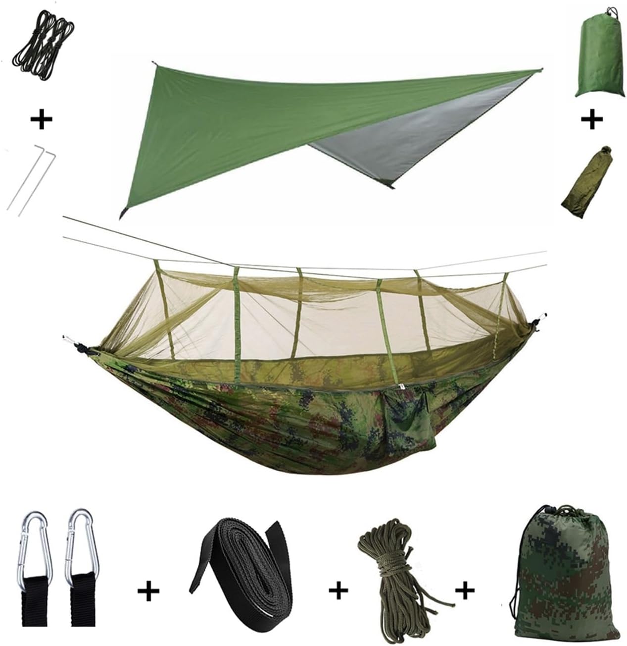 Camouflage Mosquito Net – Outdoor Camping Protection