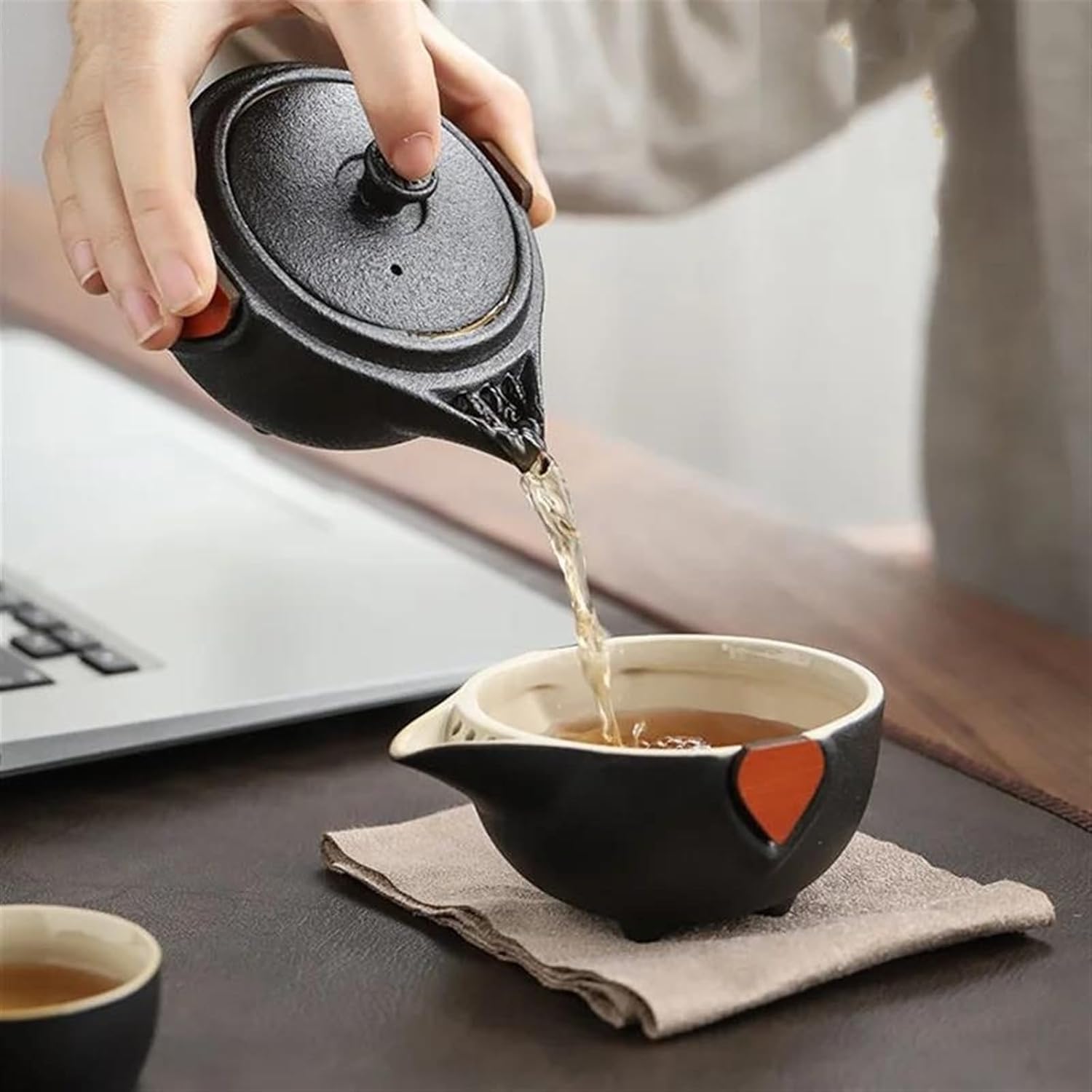 Portable Ceramic Camping Tableware Set – Outdoor Dining Gear